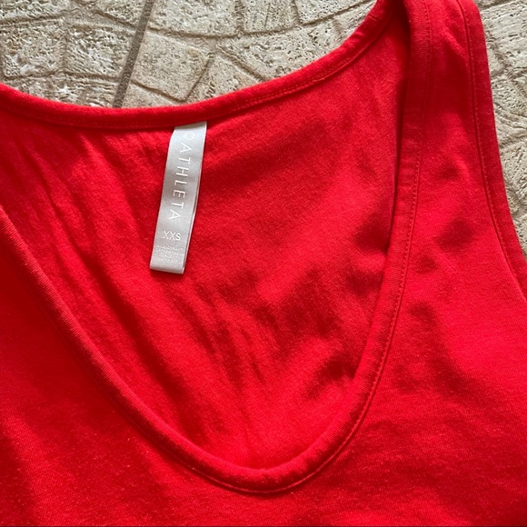 Athleta Red ruched dress XXS (almost new) - Picture 3 of 4